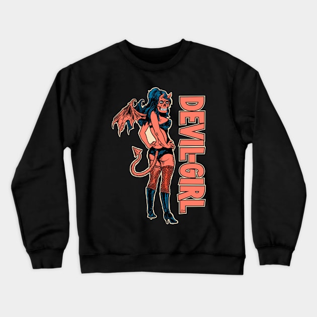 Devil Girl Crewneck Sweatshirt by ZugArt01